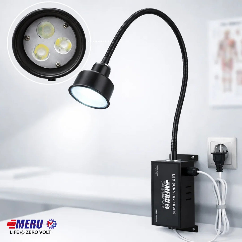 3 LED Examination Light Wall mounting 30K Lux capacity
