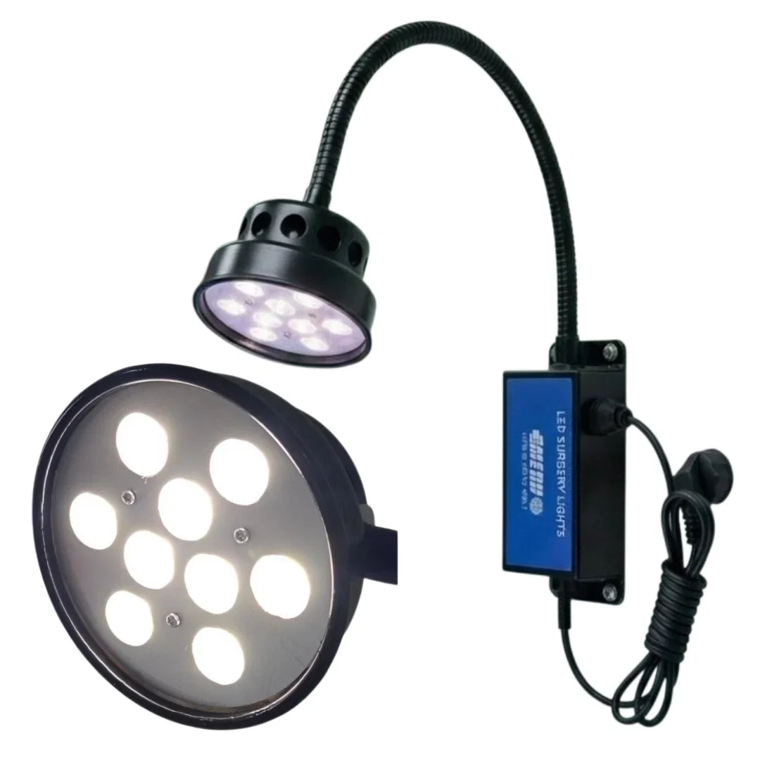 9 LED Examination Light Wall Mounting 60K Lux Capacity