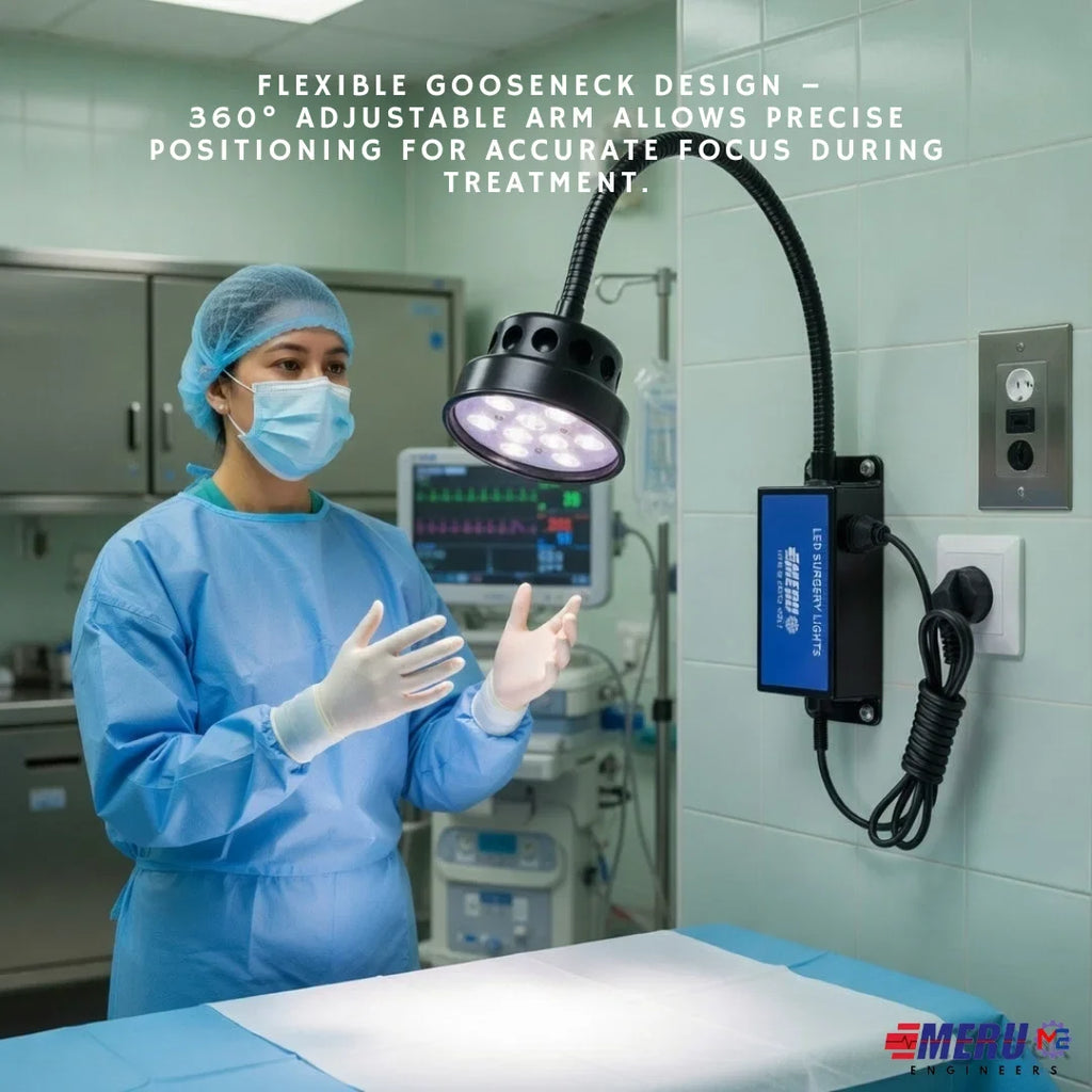 9 LED Examination Light Wall Mounting 60K Lux Capacity