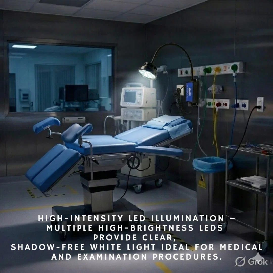 9 LED Examination Light Wall Mounting 60K Lux Capacity