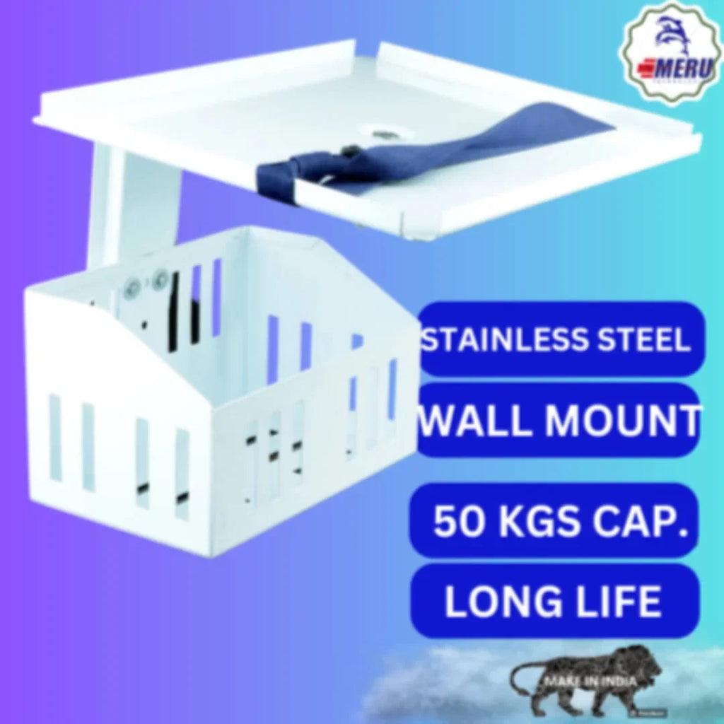Patient Monitor Wall Stand With Basket & Belt. Compatible with All type Patient Monitor.