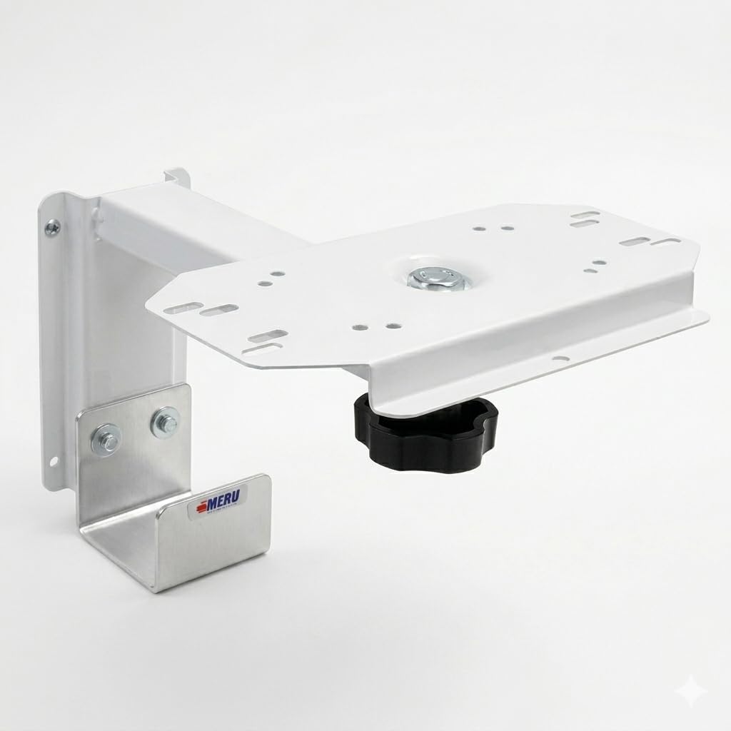 Wall Mount for Patient Monitor | Heavy-Duty Powder-Coated Steel | Adjustable Left & Right Movement with Ergonomic Black Knob ( FRIENDLY )