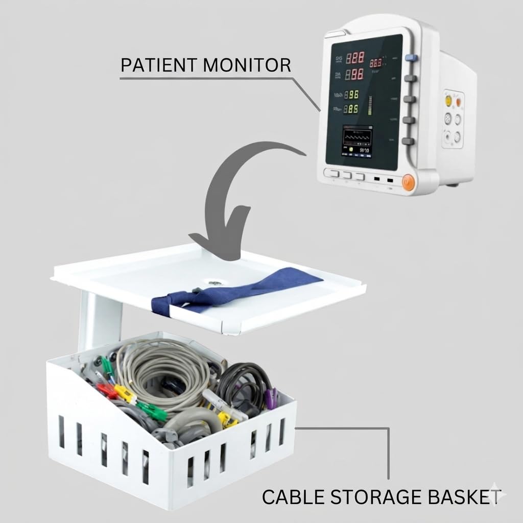 Patient Monitor Wall Mount Stand Compatible with All Multipara Patient Monitor. ( PACK OF 2 )